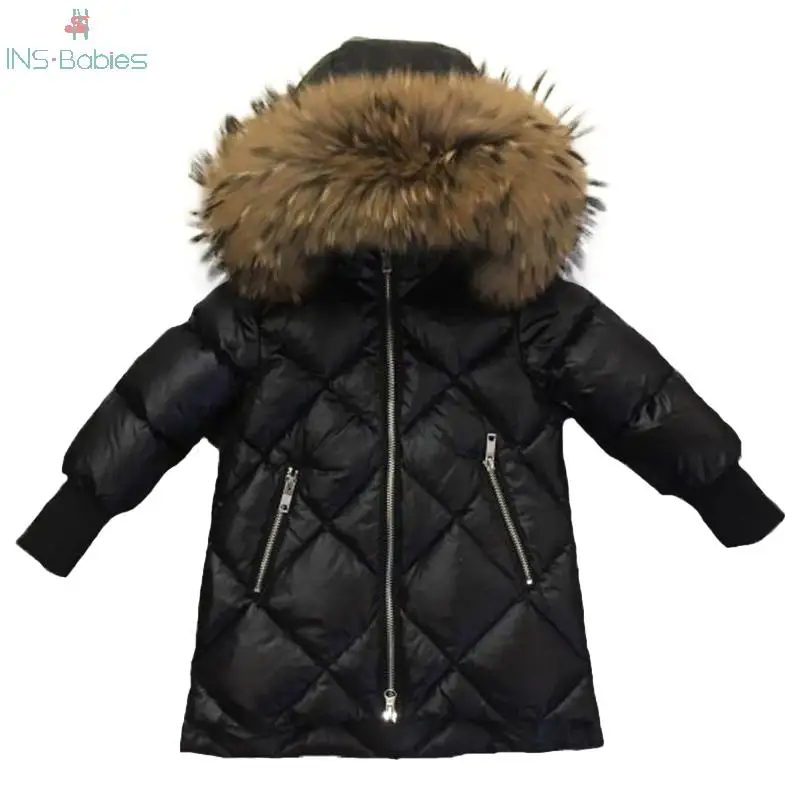 Детская верхняя одежда зимние куртки пальто для девочек теплый толстый пуховик