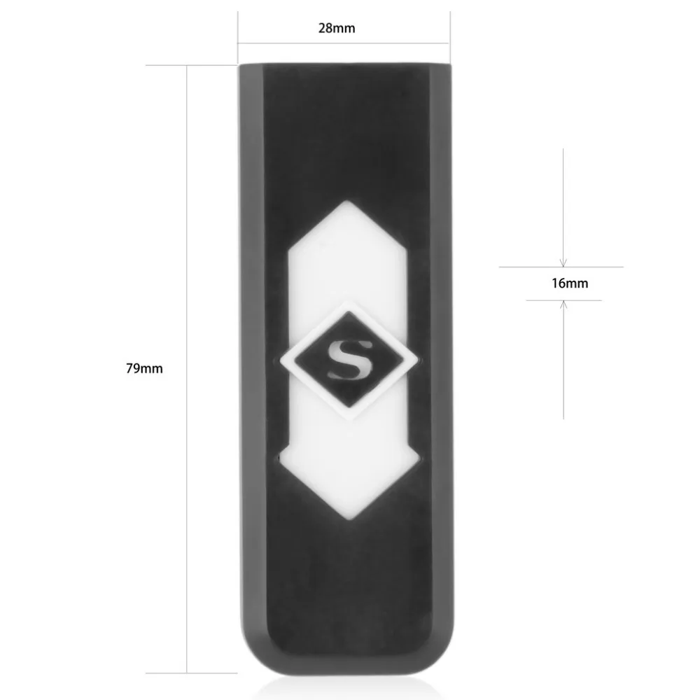 Перезаряжаемый USB ветрозащитный беспламенный Электрический электронная зарядка