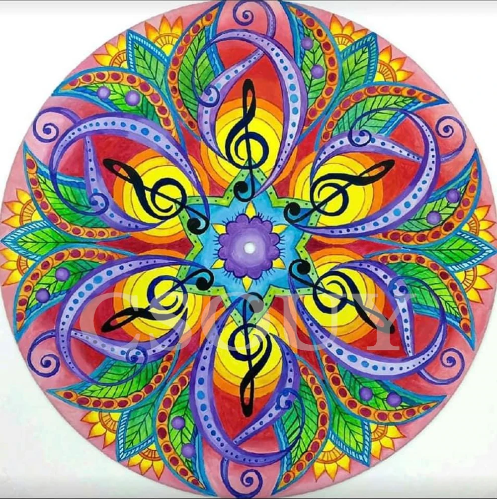 

Diy Diamond Painting Cross Stitch Mandela Flowers Full Resin Square Round Diamond Embroidery Home Mosaic Needlework Rhinestones,