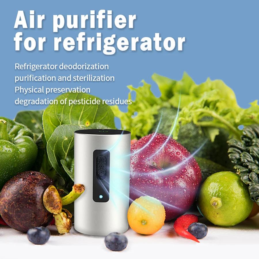

Ozone Generator Car Ozone Air Purifier Ionizer Refrigerator Deodorizer Disinfection Germicidal Cleaner Fridge Ozone Sterilizer
