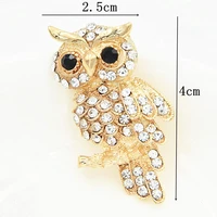fashion exquisite owl brooch korean version of the trendy zinc alloy blue brooch badge pin female mens gift accessories