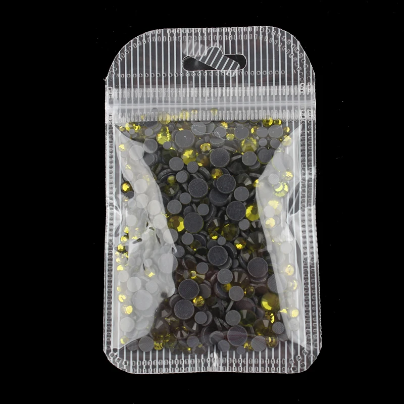 Olive Смешанный размер горный хрусталь 1200 шт./пакет исправление горный хрусталь для DIY вакуумные пакеты для одежды обувь сумка Украшение - Цвет: Olive