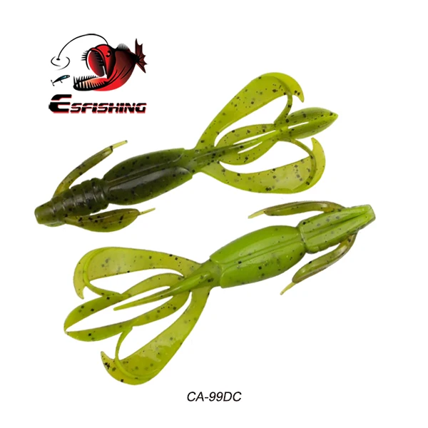 Рыболовные приманки Esfishing, мягкие большие силиконовые приманки Pesca Crazy Flapper, 11 см, 11,5 г, 5 шт., воблеры для ловли карпа для рыбалки - Цвет: CA99DC