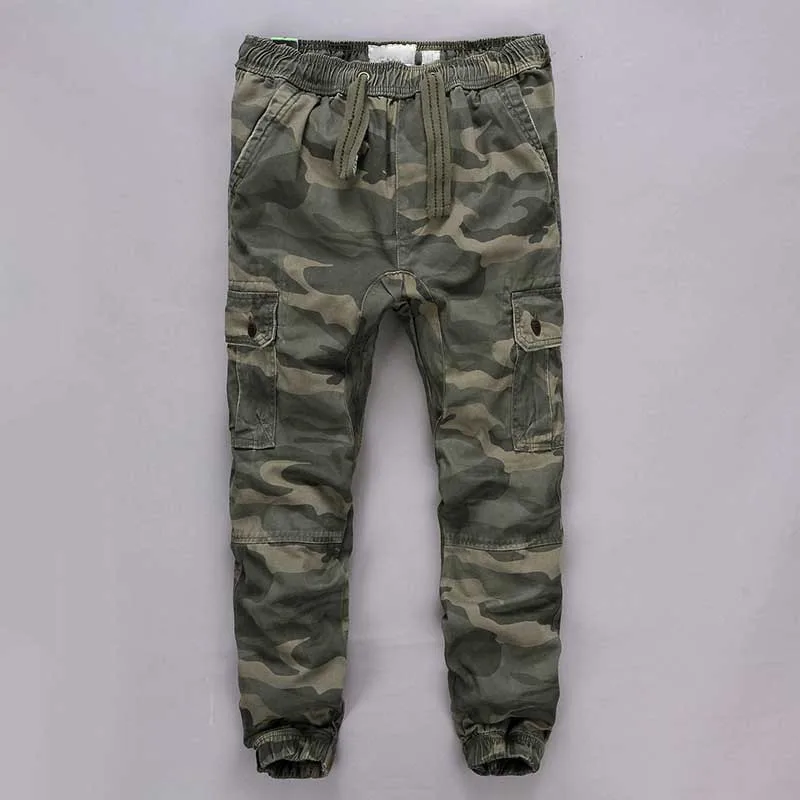Fashion Camo Joggers Cargo Pants Men Casual Cotton Loose Baggy Harem Pants Military Army Style Outdoor Trousers Man Clothes