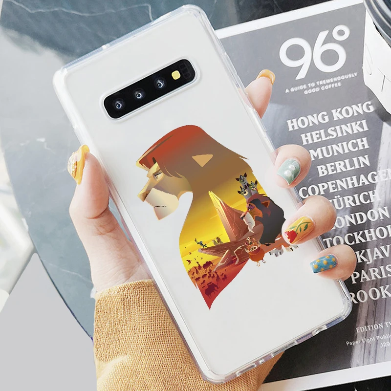 TPU Король Лев simba Pumba Hakuna Matata мягкий чехол для телефона samsung S7 Edeg S8 S9 Plus S10+ S10E Lite A50 A70 NOTE8 - Цвет: TPU