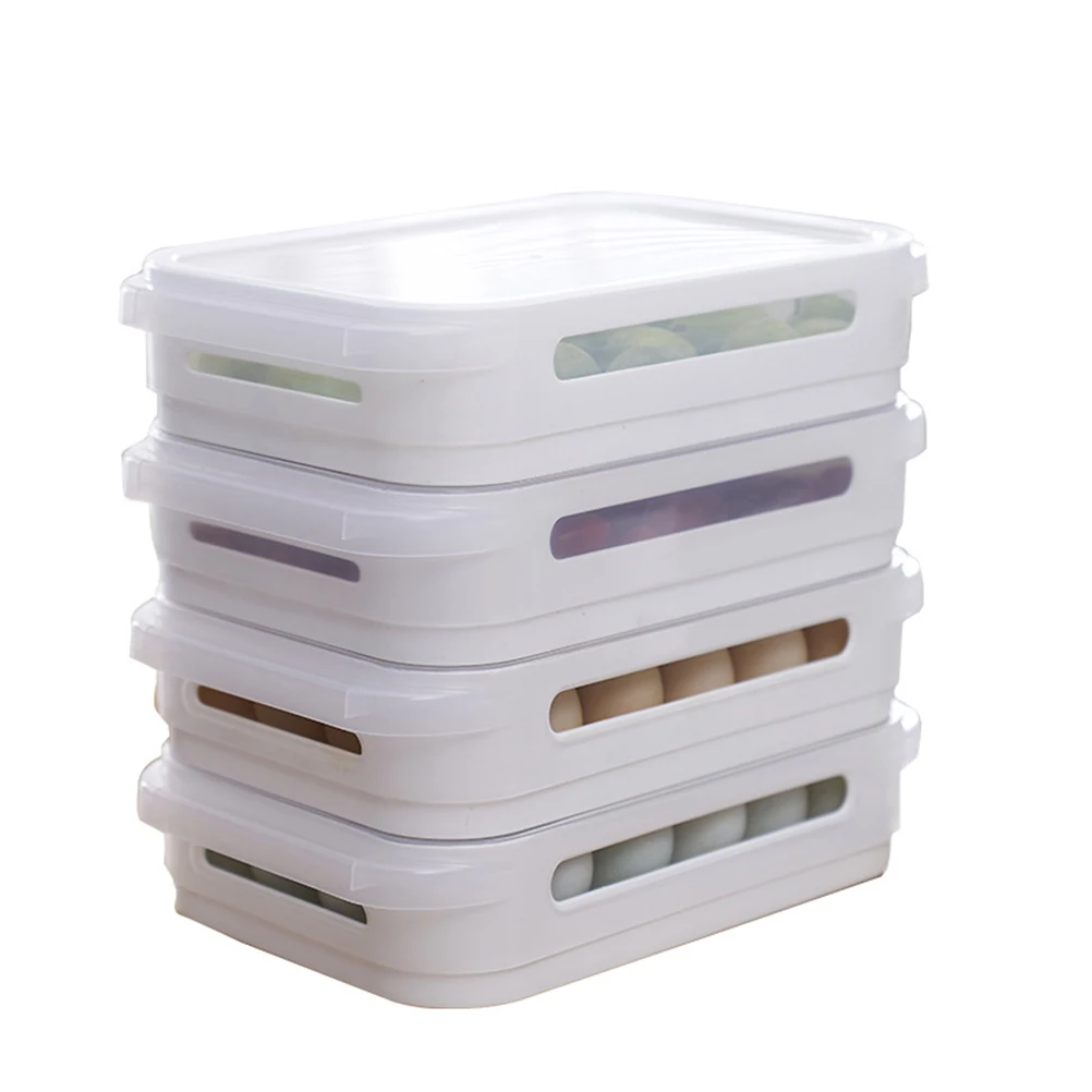 24 сетки держатель для яиц Штабелируемый Пластиковый Прочный Контейнер хранения