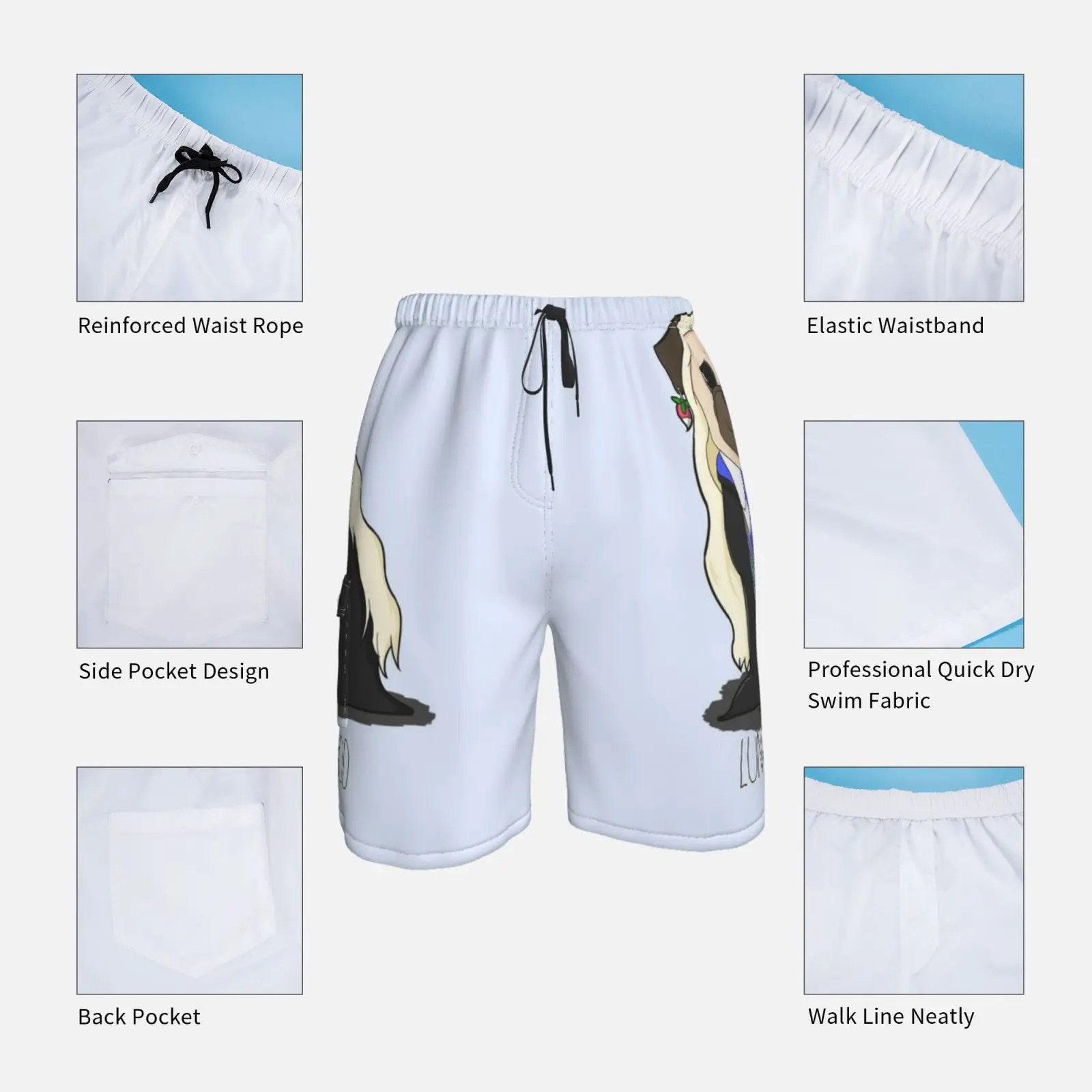 Luna Мопсы-хорошие пляжные шорты женская одежда для плавания Lovegood Puggood Гарри Pugger