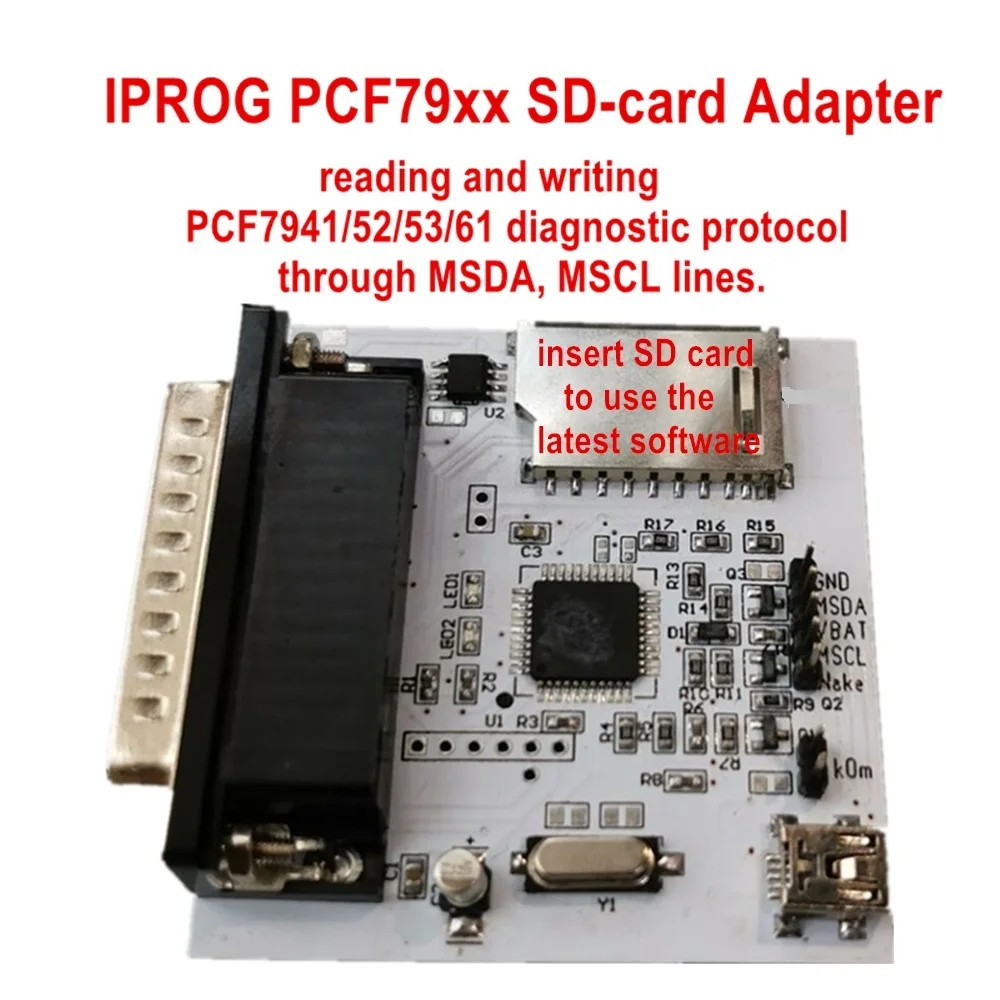 Бесплатная доставка адаптер Iprog + V77 MB IR CAN BUS K LINE PCF79XX для программатора IPROG IProg Pro