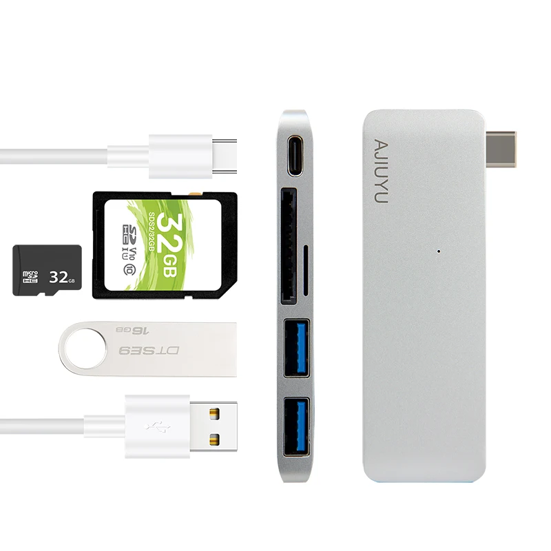 

USB C Type-C HUB For iPad Pro 12.9 2021 HDMI Card Reader PD Port USB-C Adapter Multi USB3.0 For iPad Pro 11 2020 Splitter Dock