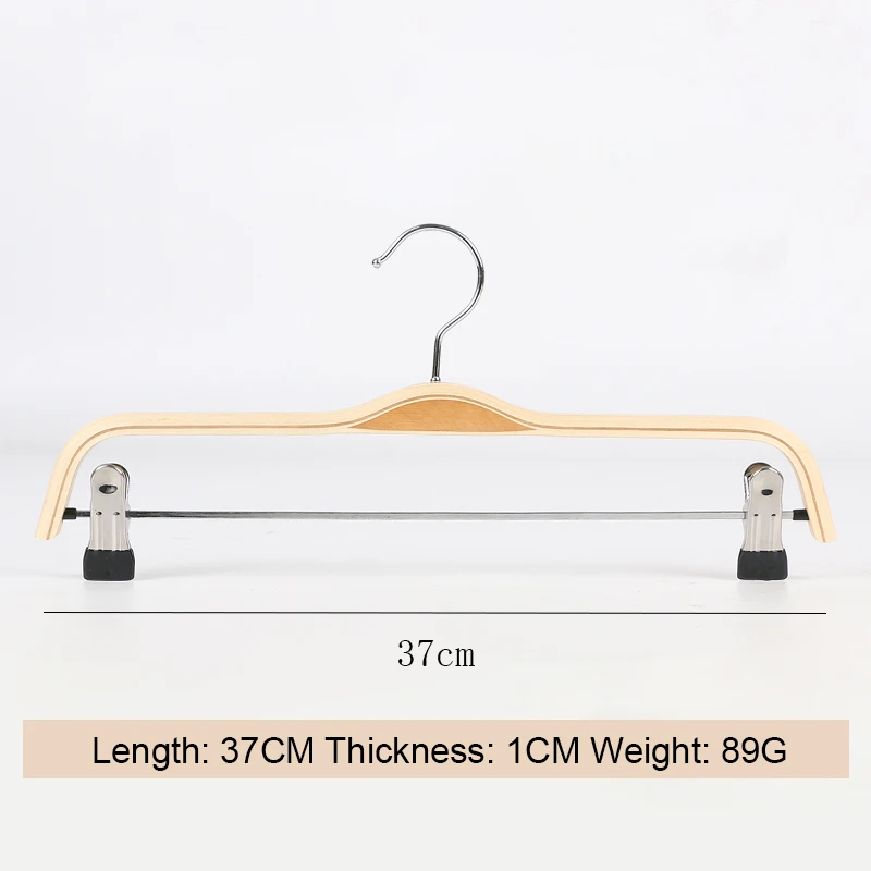 1 / 5 шт для взрослых фанерные деревянные вешалка брюк на широких шкаф одежды