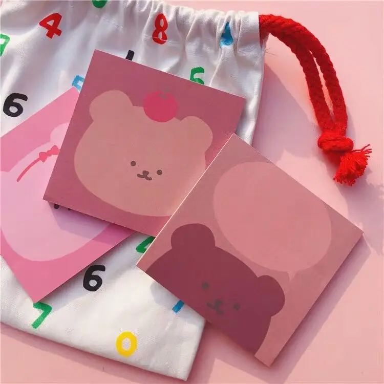 2020 Kawaii Bear 50 листов блокнот планировщик Ежедневный список сообщения бумажная