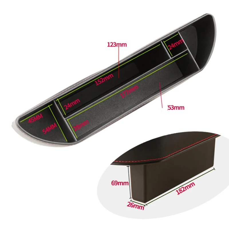 Автомобильная коробка для хранения швов сплит многофункциональная
