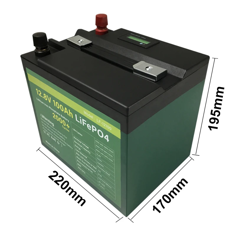 

12V 100Ah Lifepo4 Baterias Autos A Solares Titanate Agriculture Sprayer Pump Iron Phosphate Car Charger Lto Lithium Ion Battery