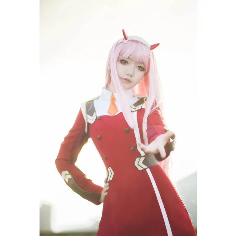 DARLING In The FRANXX Zero Two 02 повязка на голову Devil Horn Hairband Косплей Опора прекрасный головной убор подарок на Хэллоуин