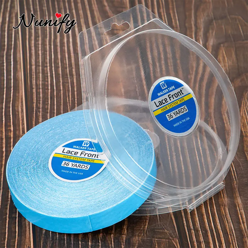 Nunify Waterproof Lace Wig Glue 36Yards Big Roll 0.8Cm 1Cm 1.9Cm 2.54Cm Adhesive Tapes For Hair Extensiongs Toupee Lace Wigs