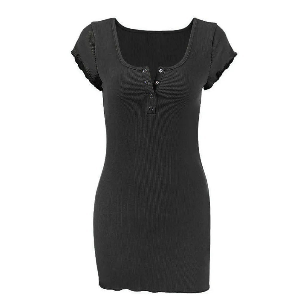 Облегающее однотонное платье сексуальное женское облегающее Бандажное