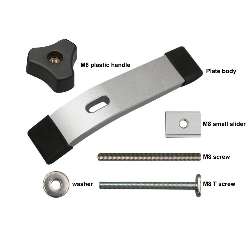 Деревообрабатывающая нажимная пластина зажимной блок Т-образный слайдер