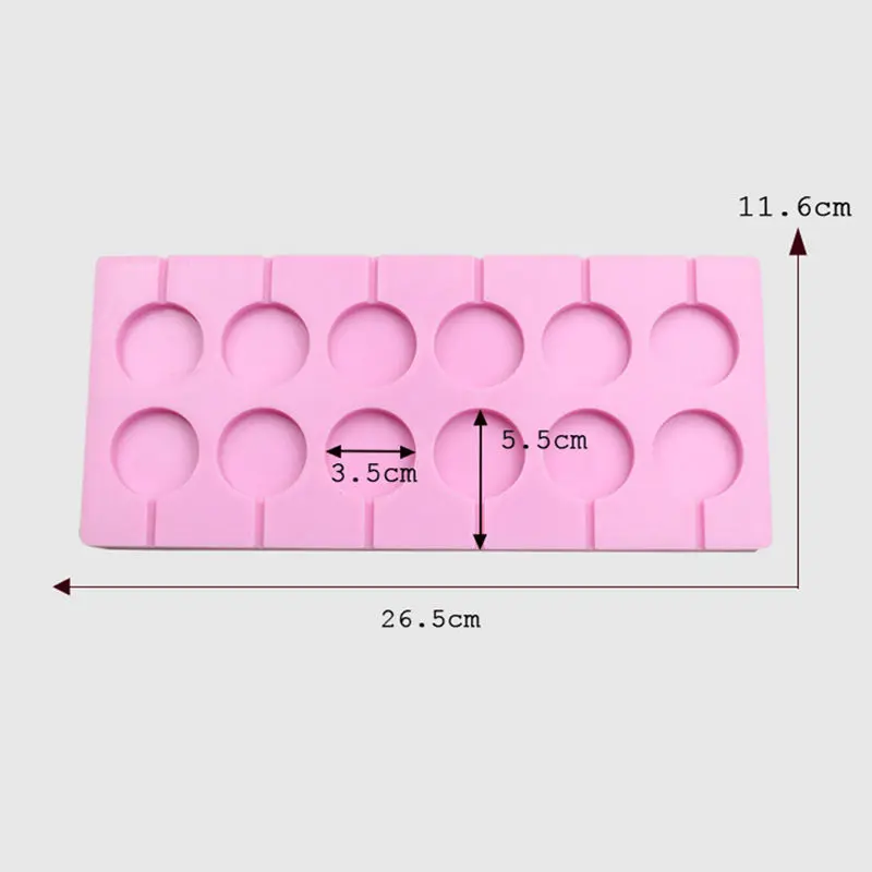 Круглая силиконовая форма в форме сердца для леденцов цветов конфет шоколада