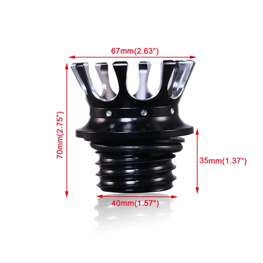Топливный бак с вентиляцией Crown Style крышка правой резьбой газовая Крышка для Harley