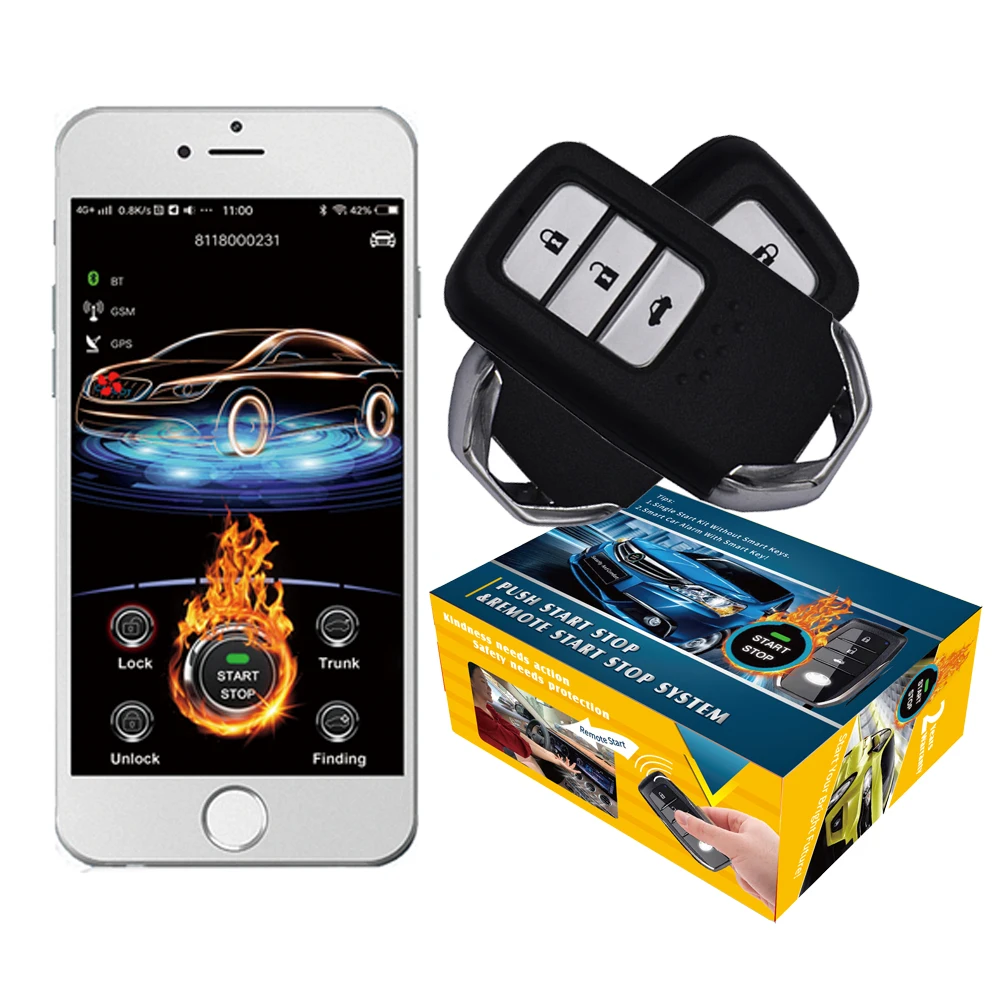 Cardot 2g Start stop Пассивный бесключевой вход GPS трекер система gps Автомобильная