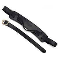 adjustable soft pu leather thick strap for electric acoustic guitar bass black guitar parts accessories genuine leather