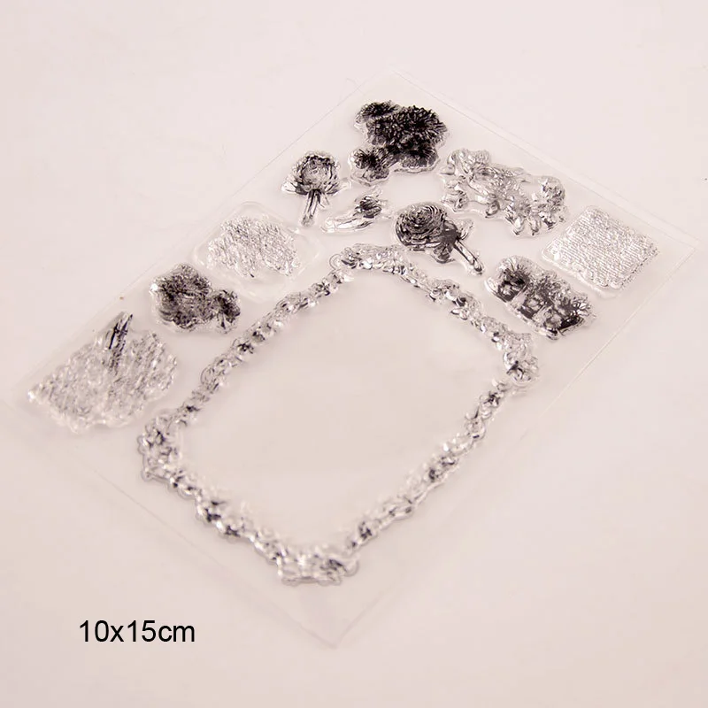 Резиновые прозрачные штампы Птица Цветок Дерево силиконовый штамп