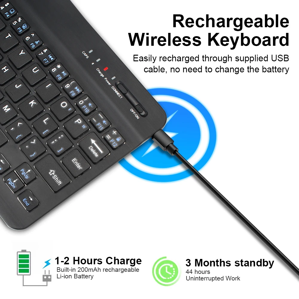 Мини Bluetooth клавиатура беспроводная клавиатура для iPad Apple Mac планшет клавиатура для телефона универсальная Поддержка IOS Android Windows
