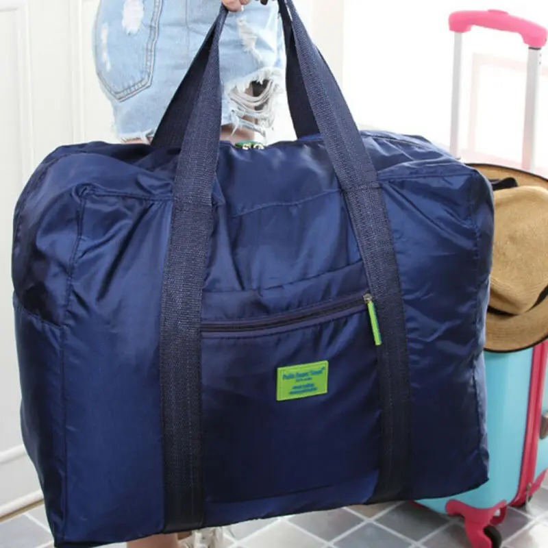 

Women Waterproof Clothes Travel Bag Fashion Foldable Luggage Travel Bags Tote Unisex Large Capacity Duffle Bag Zipper Handbag