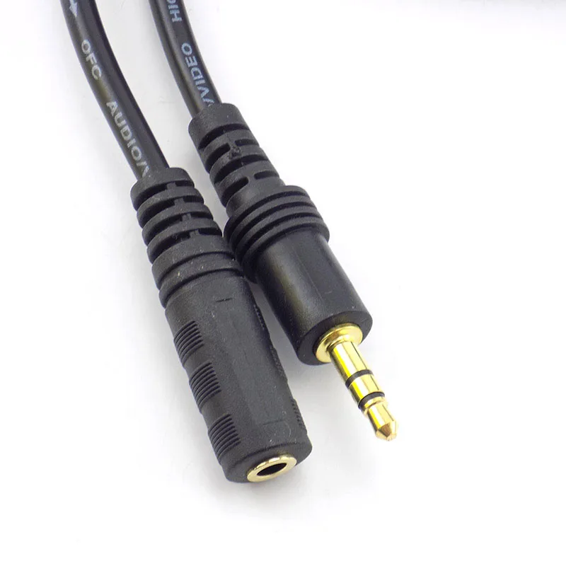 

1.5/3/5/10M DC 3.5mm RCA Stereo Audio jack to Male to Male Extension Cable Cord For Headphone MP3/4 TV Computer Connector U26