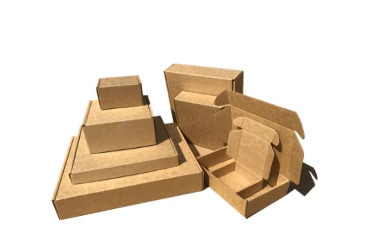Гофрированные почтовые коробки 9x7x3 см упаковочные из крафт бумаги подарочные для