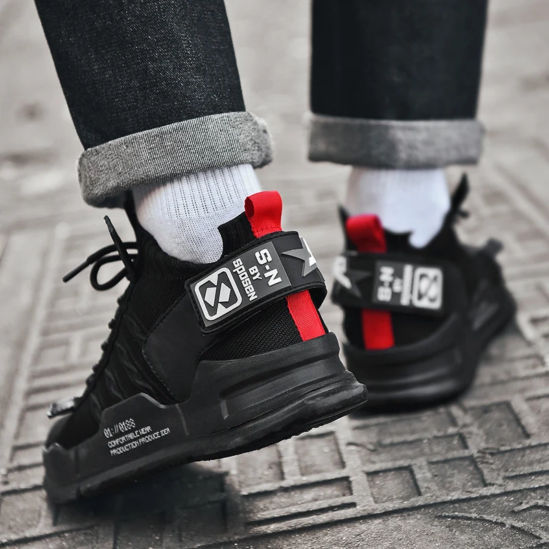 

High Quality Men Sneakers Breathable Mesh Casual Shoes Outdoor Fashion Wear-resistant No-slip Shoes Tenis Masculino Scarpe Uomo