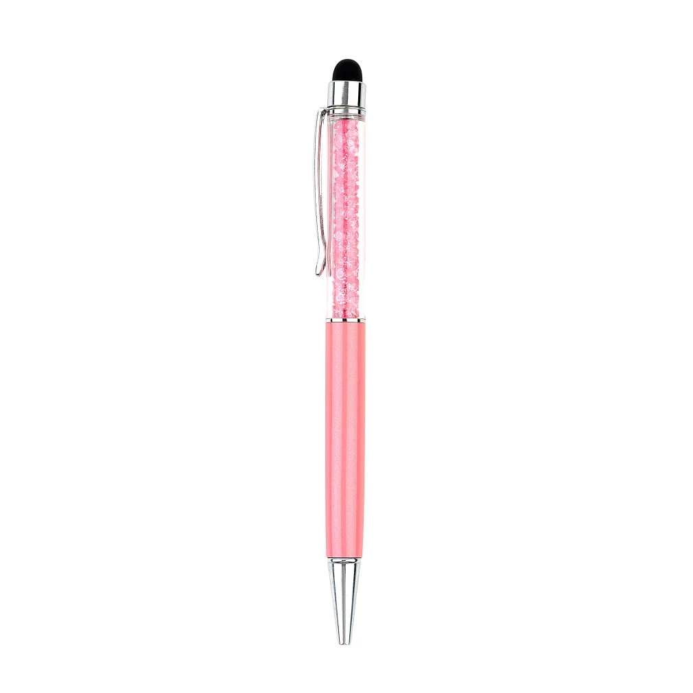 

New Crystal 2 In1 Touch Screen Stylus Ballpoint Pen for Iphone Smartphone Wholesale Capacitive Screen Universal TA13401- Laptops