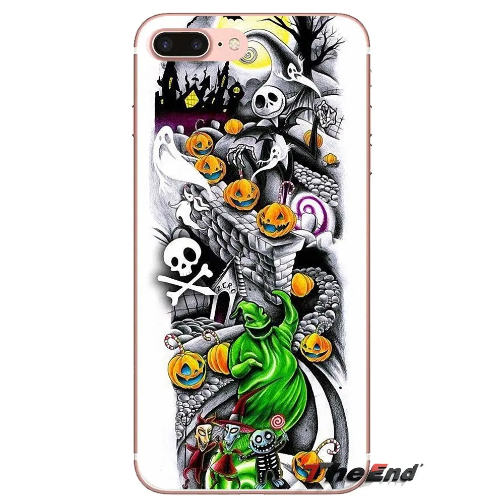 Soft Silicone Case For Huawei Nova 2 3 2i 3i Y6 Y7 Y9 Prime Pro GR3 GR5 2017 2018 2019 Y5II Y6II Jack and Sally Nightmare before |