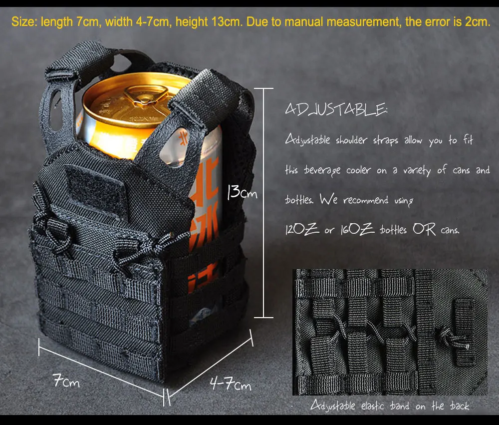 koozie военный Molle мини JPC Тактический Жилет Охотничий Открытый регулируемый пояс журнал орнамент кулон США