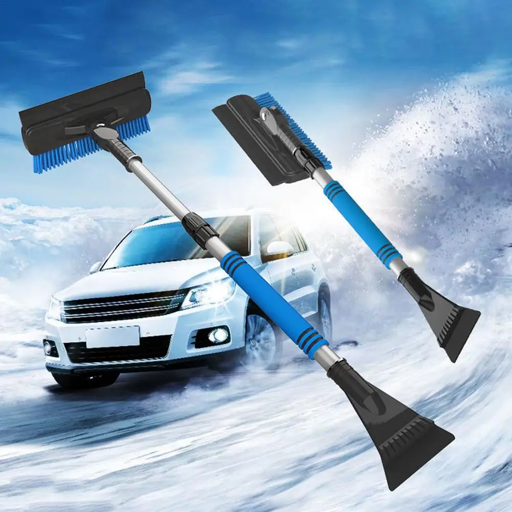 Регулируемая 36 щетка для снега и льда со скребком вращающийся на 180 градусов