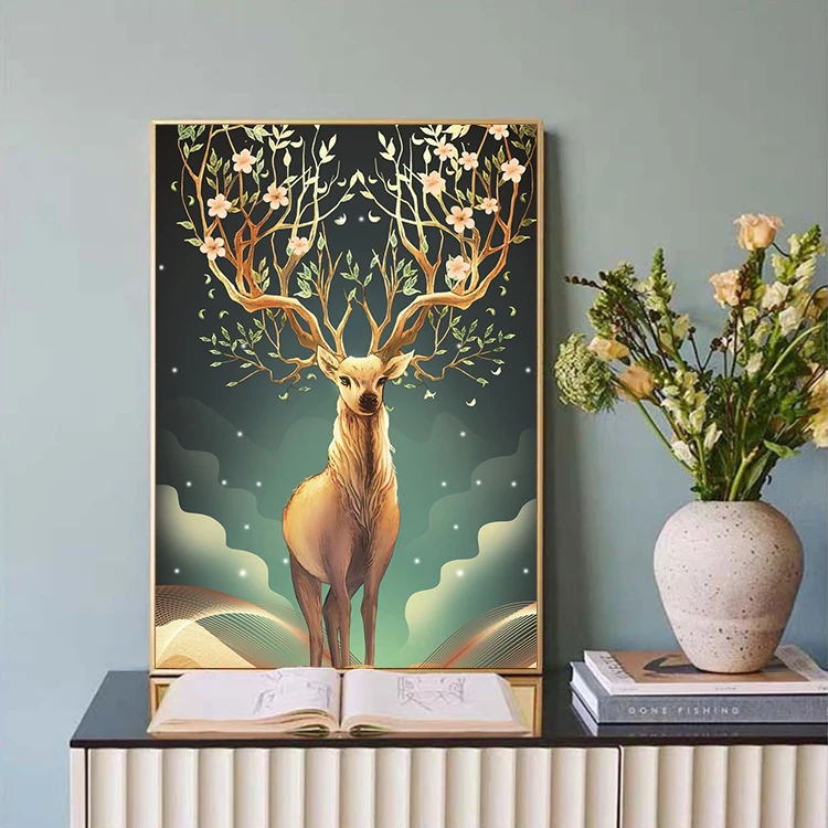 

Abstract Elk Adult Puzzle 1000 Pieces Adult Children Interactive Toys Gift Bedroom Living Room Decoration Puzzle