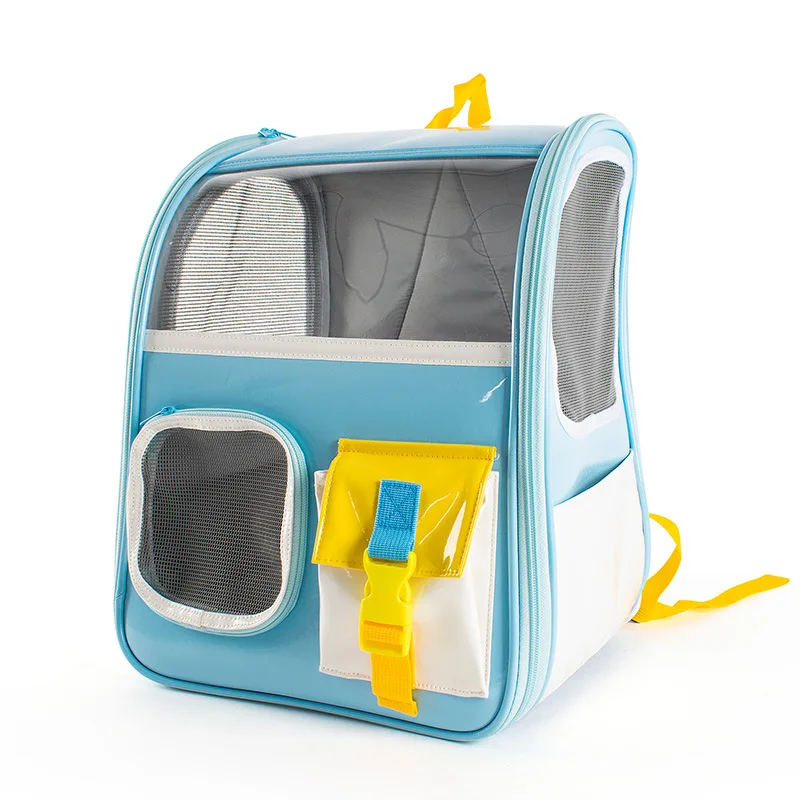 

Pet Cat Carrier Backpack Transparent Travel Carrying Space Double Shoulder Bag for Small Dogs Cats Portable Handbag Outdoor Bags