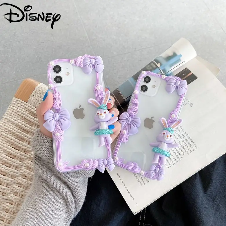 

Disney Star Delu for IPhone 7/8P/X/XR/XS/XSMAX/11/12Pro/12mini Personalized Creative Border Transparent Mobile Phone Case