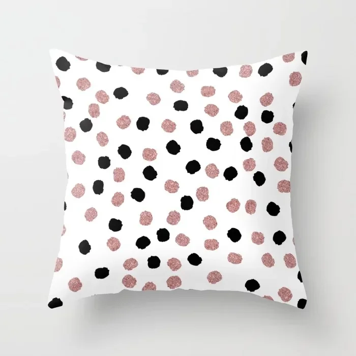 Чехол для подушки с мраморной текстурой скандинавский розовый чехол съемные и