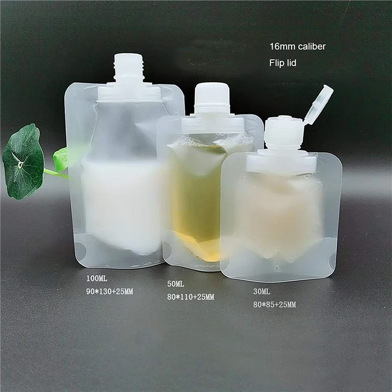 

Outdoor Portable Travel Fluid Makeup Plastic Packing Bag Transparent Clamshell