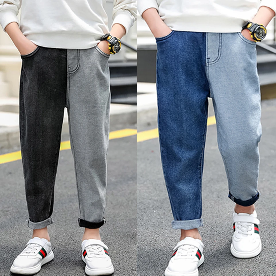 Лидер продаж осенние детские штаны с эластичной резинкой на талии для Брюки