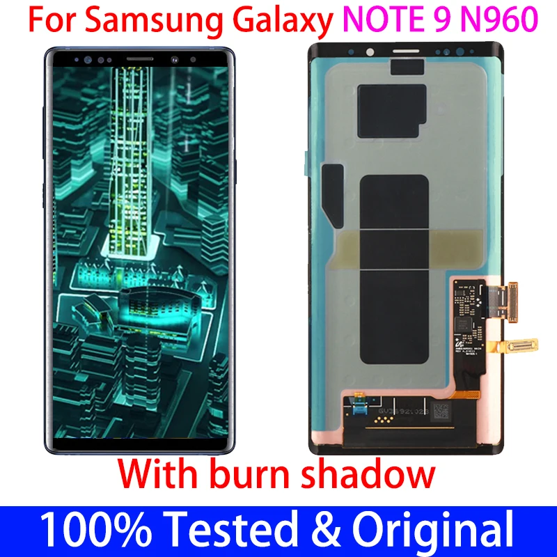Оригинальный сенсорный ЖК-экран Amoled NOTE9 для Samsung Galaxy Note 9 N960F с дигитайзером