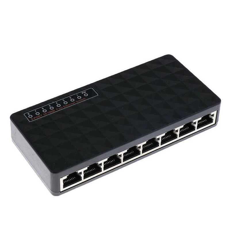 10/100 Мбит/с 8 портов Poe Ethernet Lan Настольный сетевой Переключатель концентратор