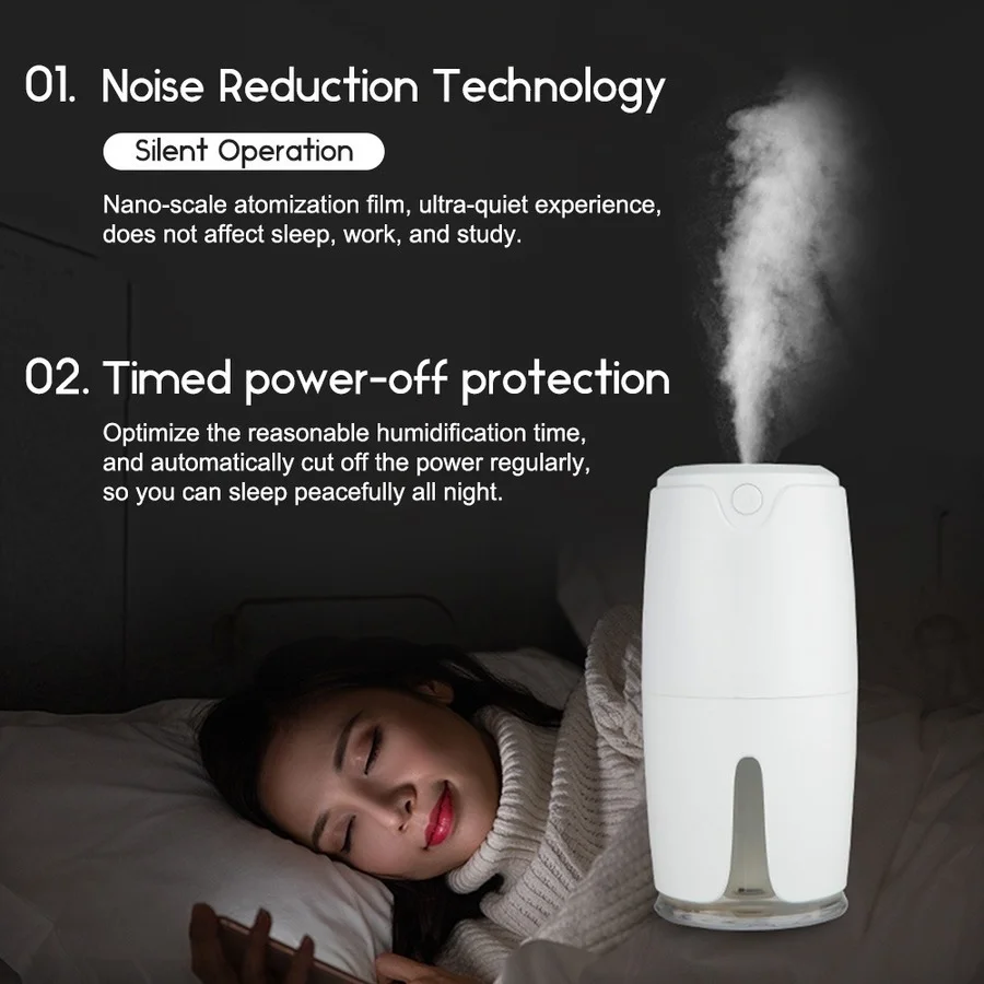 

Portbale USB Air Humidifier Aroma Diffuser Nano Mist Sprayer Santitizer Car Humidifier for Home Office Bedroom Dropshipping