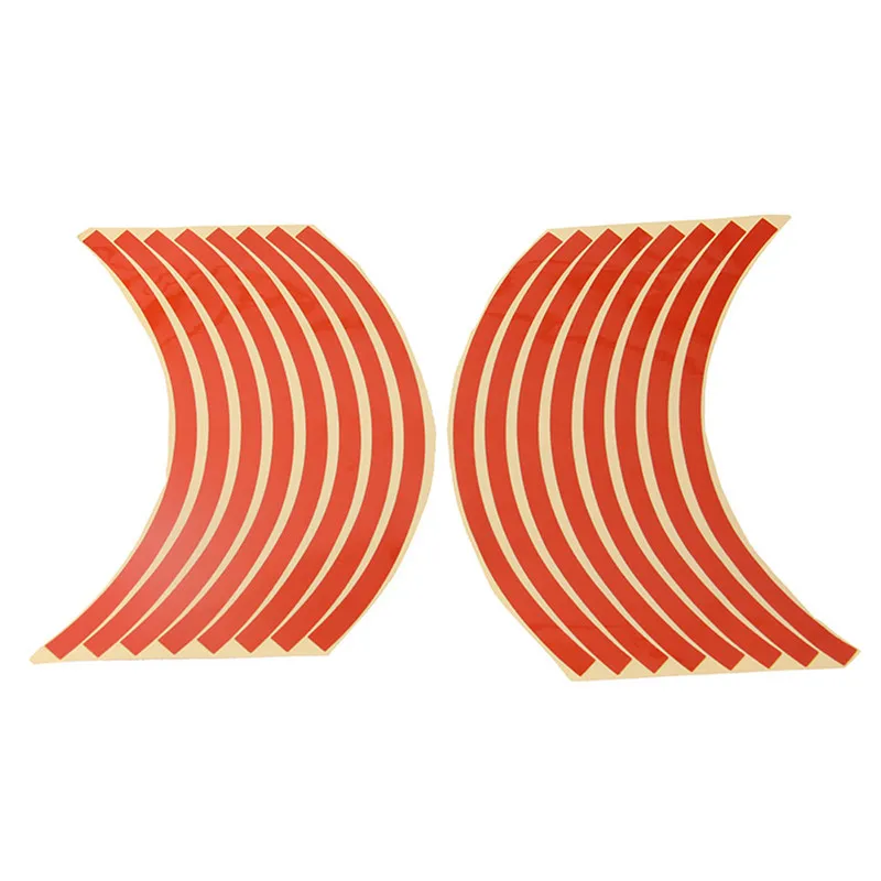 16 шт. полоски красные/оранжевый/синий/серебристый мотоцикл велосипед шины для