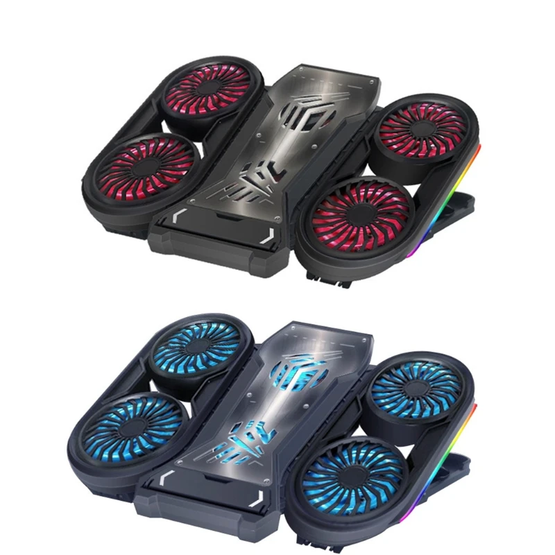 

2022 New Laptop Cooler Fan Portable Notebook Cooling Base USB Power with 6 Fan for 11-18"
