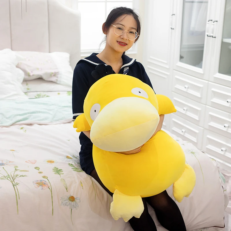 Psyduck Плюшевые игрушки большая желтая утка милая мультяшная мягкая подушка