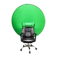 142cm green screen photography background reflector backdrops portable solid green color backdrop foldable studio chair