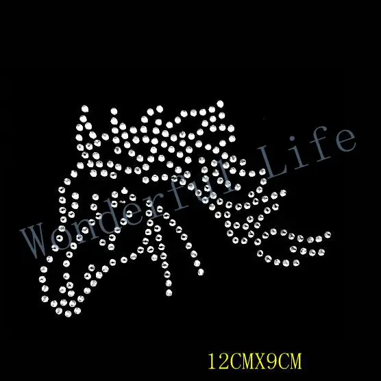 Бесплатная доставка головка лошади гладить на кристаллах передача низкая цена 4