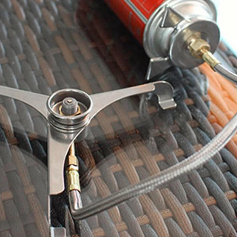 

Конвертер для плиты пикника, разделенный коннектор для горелки, переходник для бензобака, удерживающая насадка, длинный резервуар для газа